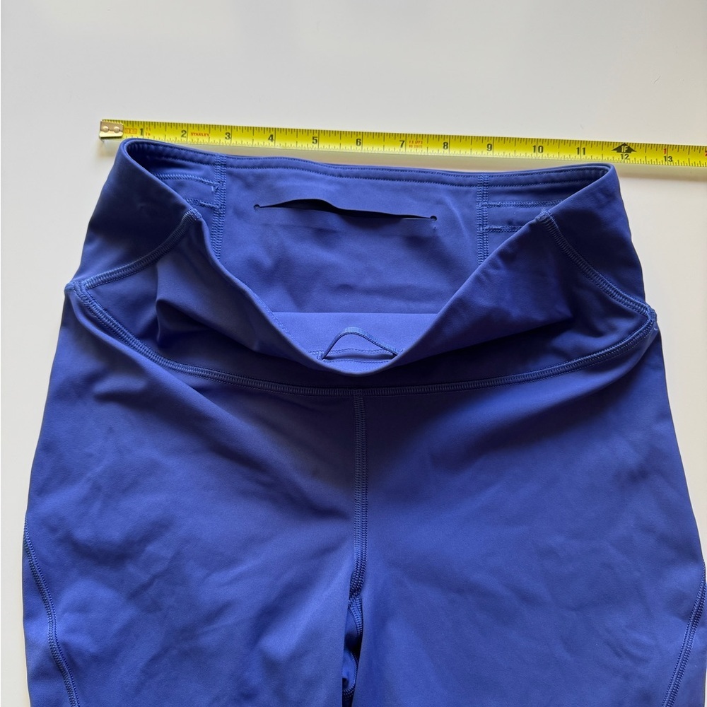 Lululemon Base Pace Size 6 Active Tight Leggings Royal Blue - Picture 2 of 4